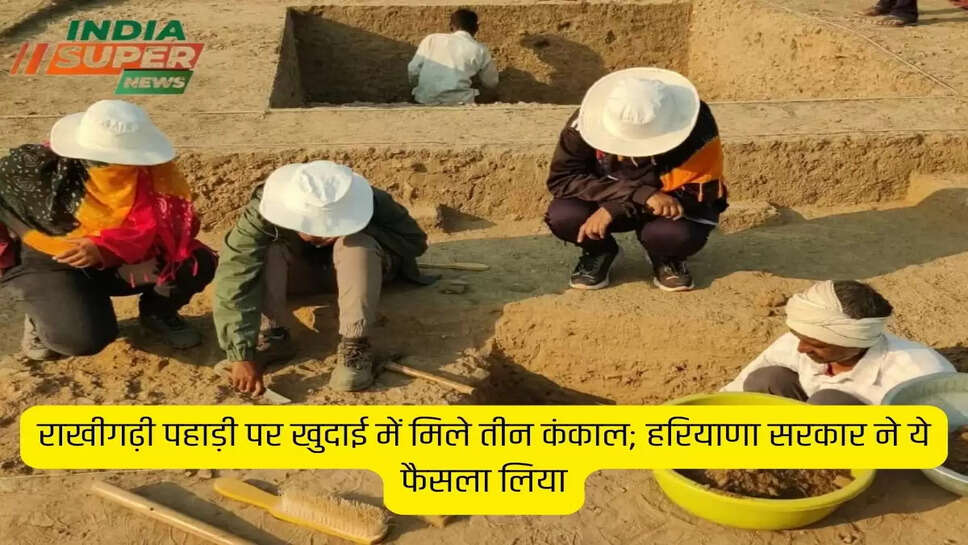 राखीगढ़ी पहाड़ी पर खुदाई में मिले तीन कंकाल; हरियाणा सरकार ने ये फैसला लिया