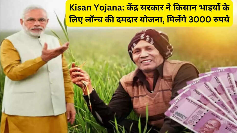 Kisan Yojana: केंद्र सरकार ने किसान भाइयों के लिए लॉन्च की दमदार योजना, मिलेंगे 3000 रुपये
