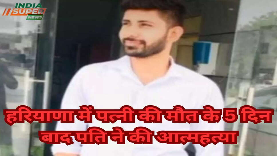 हरियाणा में पत्नी की मौत के 5 दिन बाद पति ने की आत्महत्या: