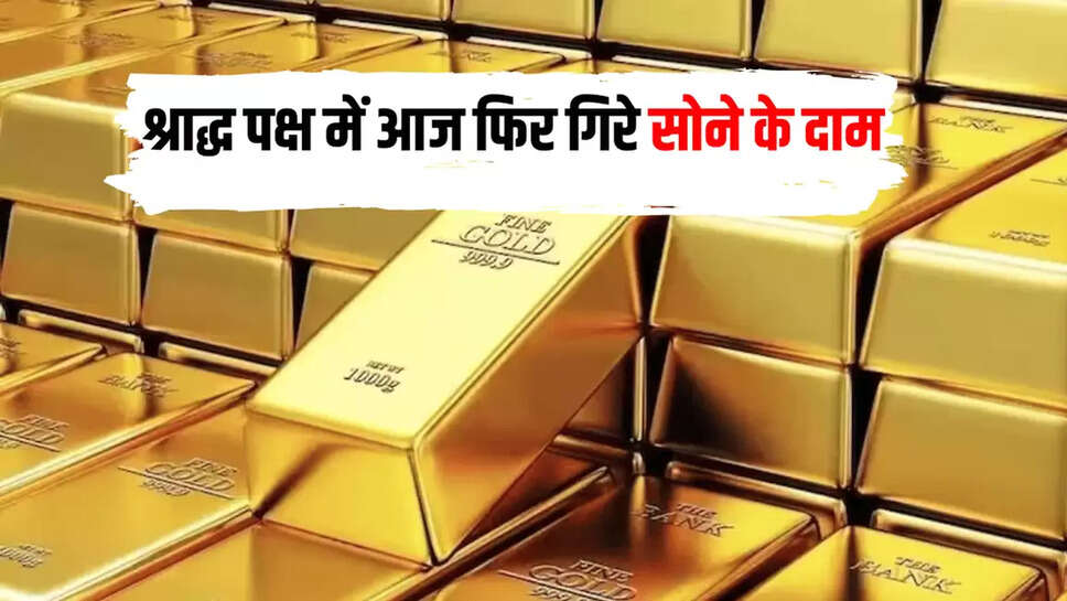 श्राद्ध पक्ष में आज फिर गिरे सोने के दाम