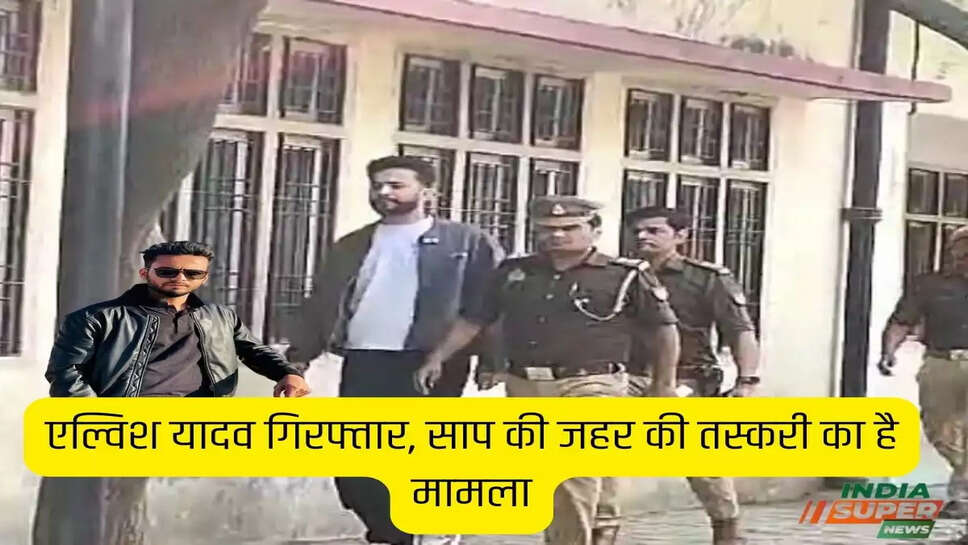 एल्विश यादव गिरफ्तार, साप की जहर की तस्करी का है मामला