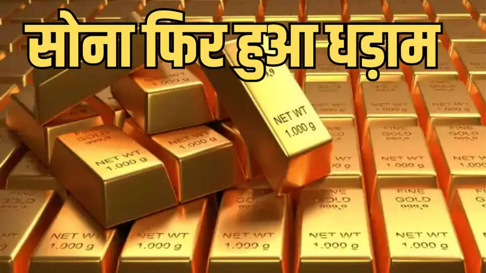 सोना फिर हुआ धड़ाम 