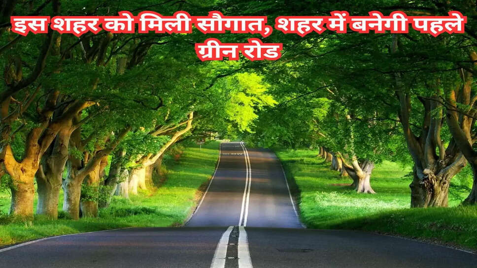 इस शहर को मिली सौगात, शहर में बनेगी पहले ग्रीन रोड