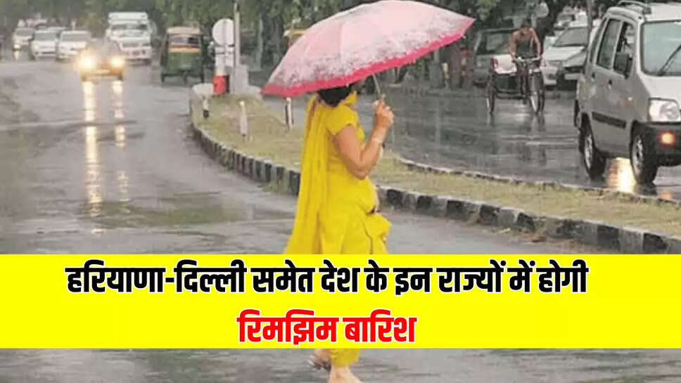 हरियाणा-दिल्ली समेत देश के इन राज्यों में होगी रिमझिम बारिश