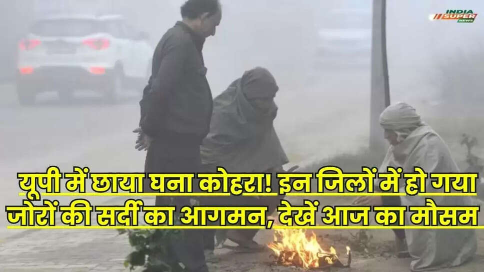 यूपी में छाया घना कोहरा! इन जिलों में हो गया जोरों की सर्दी का आगमन, देखें आज का मौसम  