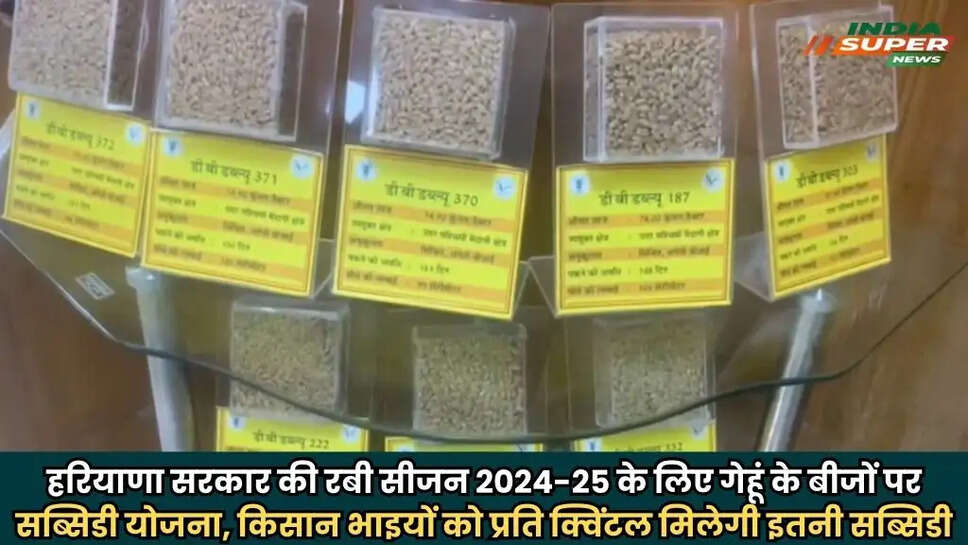 Haryana Seeds Subsidy