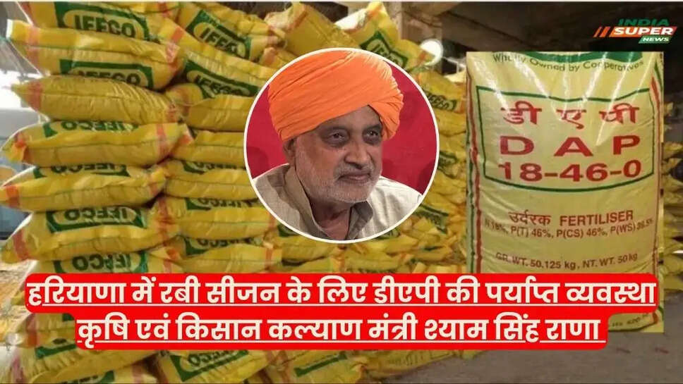 हरियाणा के कृषि एवं किसान कल्याण मंत्री श्याम सिंह राणा