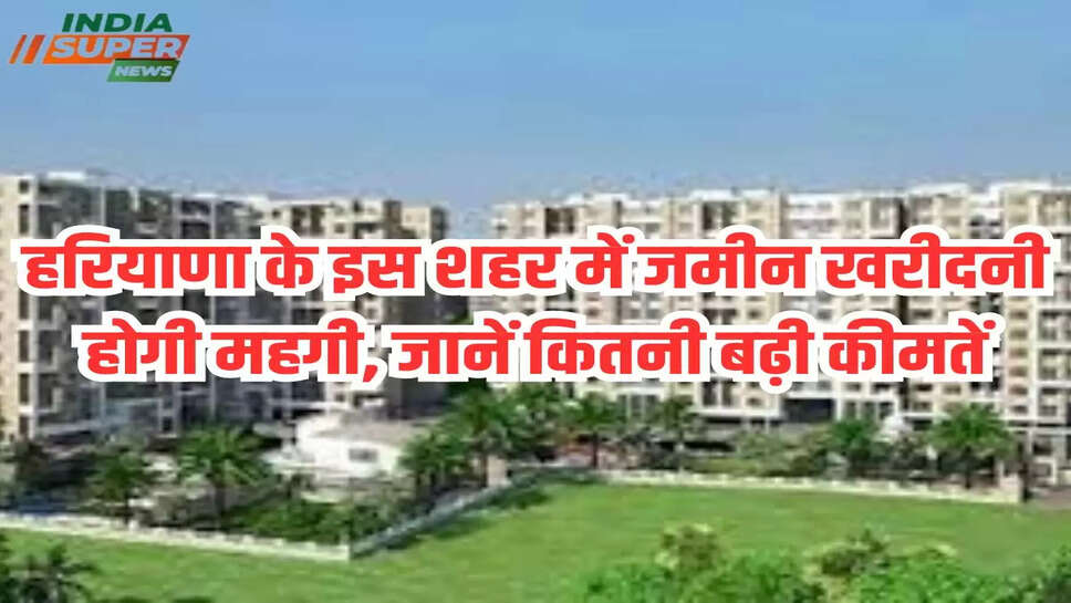 हरियाणा के इस शहर में जमीन खरीदनी होगी महगी, जानें कितनी बढ़ी कीमतें