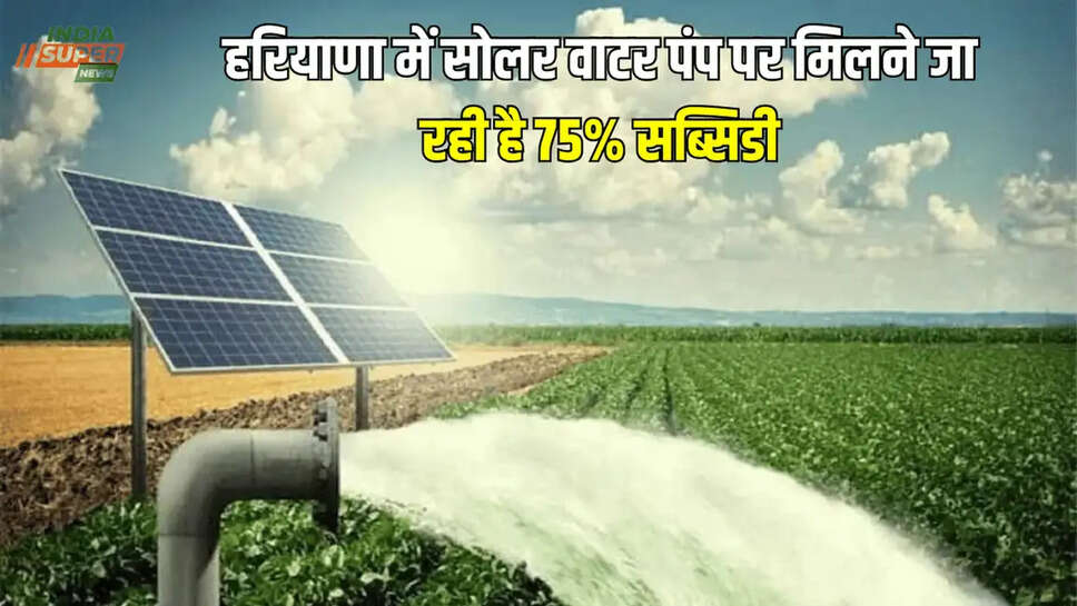 Solar Water Pump Subsidy,Haryana Solar Water Pump Subsidy,Solar Water Pump Subsidy Haryana, सब्सिडी,haryana news,