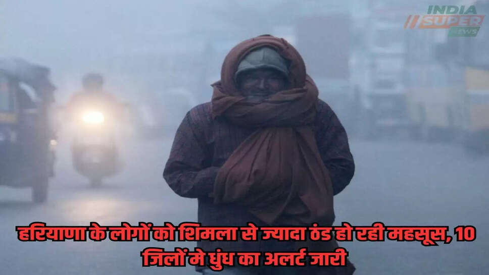Weather Khabar: हरियाणा के लोगों को शिमला से ज्यादा ठंड हो रही महसूस, 10 जिलों मे धुंध का अलर्ट जारी