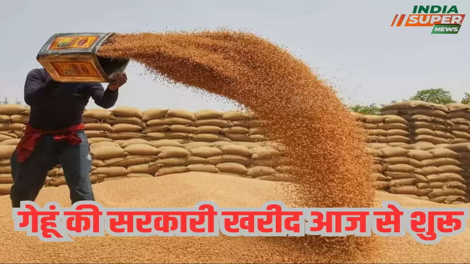 गेहूं की सरकारी खरीद आज से शुरू