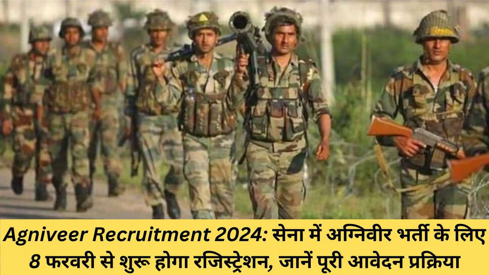 Agniveer Recruitment 2024: सेना में अग्निवीर भर्ती के लिए 8 फरवरी से शुरू होगा रजिस्ट्रेशन, जानें पूरी आवेदन प्रक्रिया