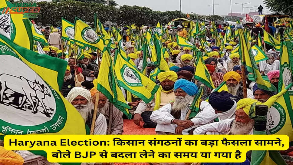 Haryana Election: किसान संगठनों का बड़ा फैसला सामने, बोले BJP से बदला लेने का समय या गया है