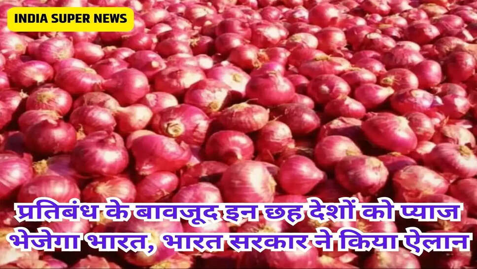 प्रतिबंध के बावजूद इन छह देशों को प्याज भेजेगा भारत, भारत सरकार ने किया ऐलान