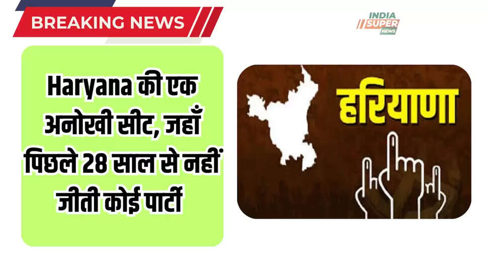 Haryana की इस सीट पर पिछले 28 सालों में नहीं चला किसी पार्टी का जादू, BJP इतिहास में कभी नहीं जीती, जानिए वजह 