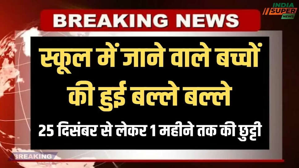 स्कूल में जाने वाले बच्चों की हुई बल्ले बल्ले