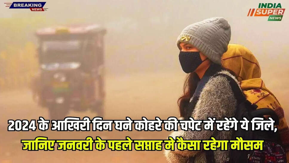 Haryana Weather Update: 2024 के आखिरी दिन घने कोहरे की चपेट में रहेंगे ये जिले, जानिए जनवरी के पहले सप्ताह मे कैसा रहेगा मौसम