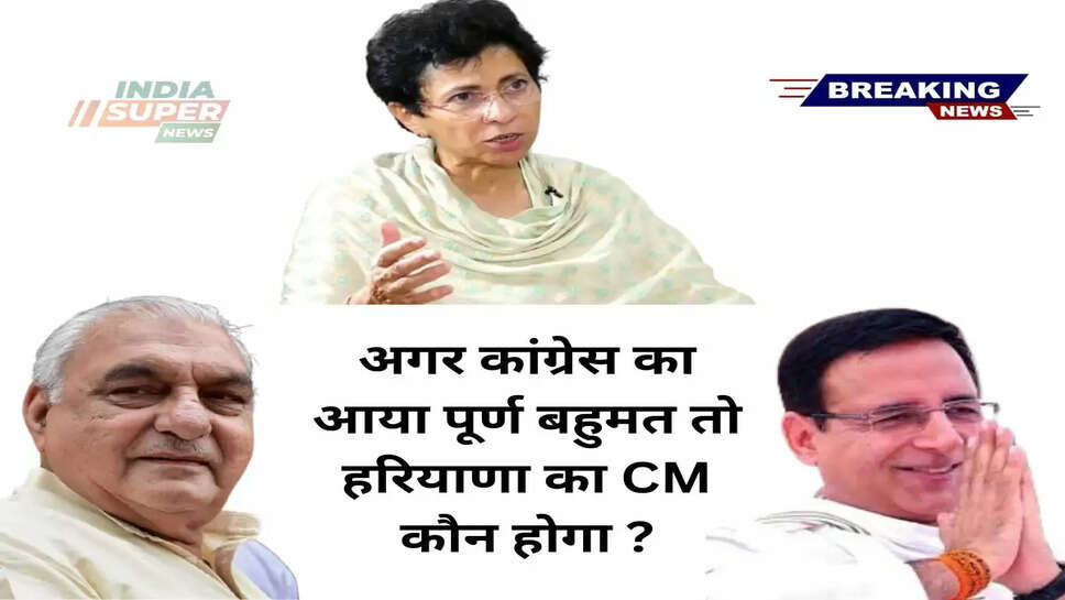 Haryana's Next CM: अगर कांग्रेस  का आया पूर्ण बहुमत तो हरियाणा का CM कौन होगा ?